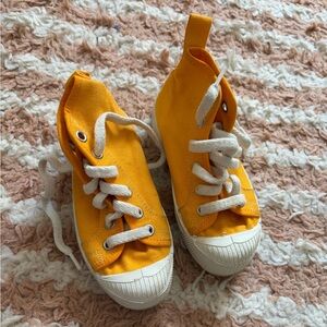 Bensimon Yellow High-Top Kids Sneakers